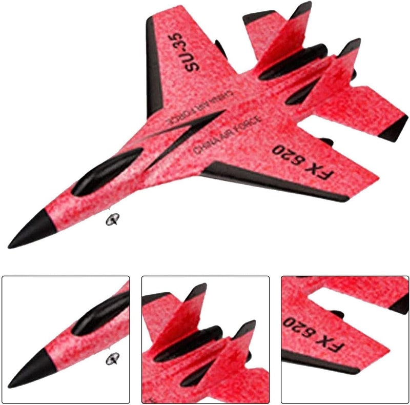 ST ZONE RC Airplane Toy RC Plane SU-27 | 2.4GHz 2-Channel Remote Control Aircraft with Gyro & LED Night Lights | Easy to Fly for Kids, Beginners & Adults - Image 3